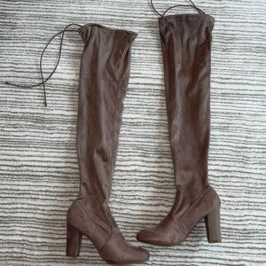 NWOT: Suede Chinese Laundry Over the Knee Boots